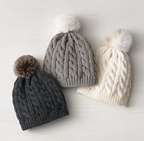Cable Knit & Luxe Faux Fur Beanie