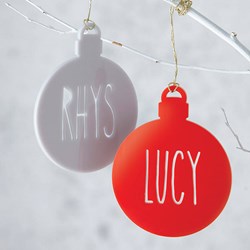 Personalised Laser Cut Bauble