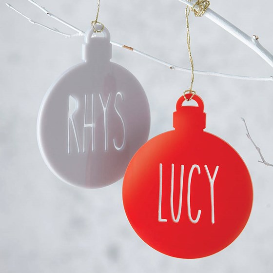 Personalised Laser Cut Bauble