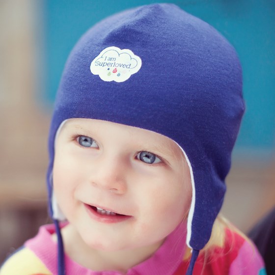 100% Merino Reversible Hat - French Navy