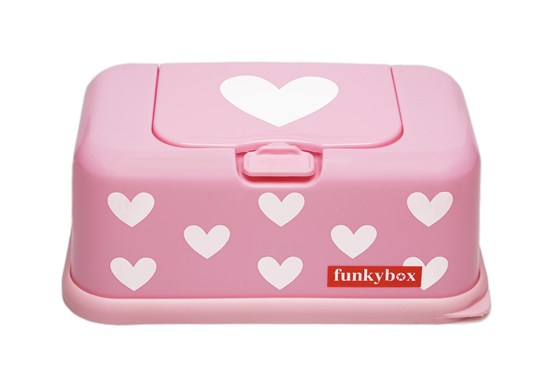 Funkybox Wipe Dispenser pink hearts